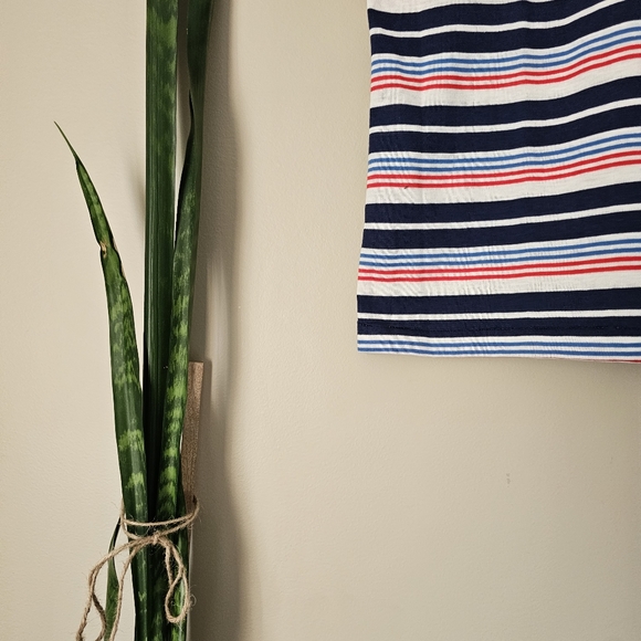 VINTAGE | BNWT | Dale's Red, White & BLue Striped Collared Polo Shirt - Picture 3 of 5